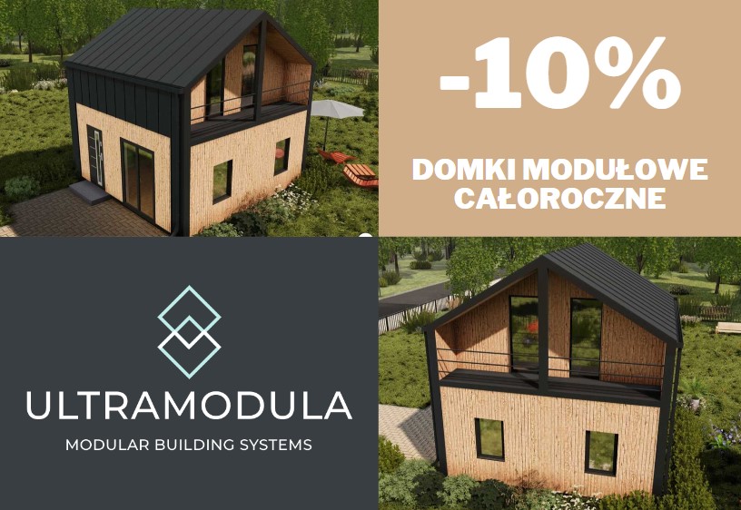 ATTENTION ❗ PROMOTION ❗ From 01.01.2023/31.01.2023/10 to XNUMX/XNUMX/XNUMX, there is a XNUMX% discount on the regular price for each modular house in our offer.